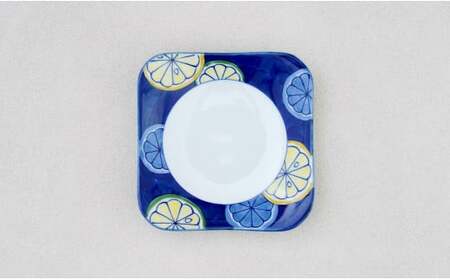 【はっしーさんおすすめ！】有田焼 染錦檸檬 皿【源右衛門窯】食器 器 うつわ 取り皿 取皿 銘々皿 ケーキ皿 手描き A40-413