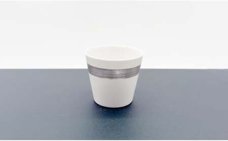 有田焼 輝くシリーズ スタイリッシュ！ 3点セット プラチナ【上福窯】食器 器 うつわ 酒器 フリーカップ マグカップ ぐい呑み 和モダン 3点 セット 50000円 A50-318