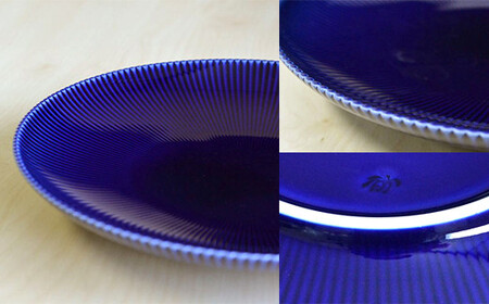 香蘭社 ピンストライプ（R）中皿 1枚 食器 器 うつわ 陶磁器 皿 ギフト 贈答 35000円 3.5万円 AA35-450