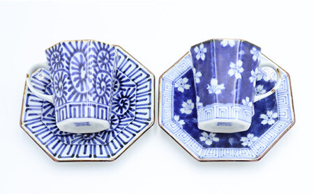 有田焼 福泉窯 コーヒー碗皿ペアセット 陶窯みかわや AA70-108 | 佐賀