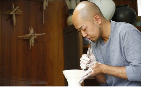 有田焼 雫グラス 開形【西隆行】うつわ 器 食器 グラス 焼酎グラス 湯呑み 湯呑 カップ しずく 雫 ろくろ 手作り 作家 おしゃれ 青 夏 涼しげ ギフト 贈答 35000円 3.5万円 A35-525