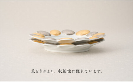 A30-287 有田焼 宝泉窯 ゴールドプラチナ彩宝石型プレート 2枚セット
