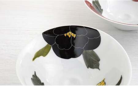 有田焼秦山窯葉形鉢2枚セット