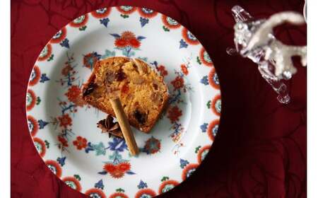 有田焼 其泉 梅菊文和皿 18.5cm 4枚セット【賞美堂本店】器 うつわ 食器 皿 取皿 プレート 赤絵 お正月 お祝い モダン 食洗機対応 A90-38