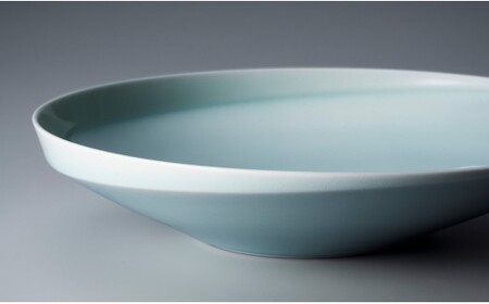 中仙窯 有田焼 青白磁鉢(中尾純作) A55-80
