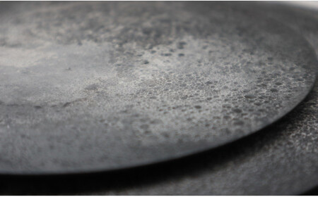 A70-136 有田焼 moon surface plate（L/M/S）３枚セット フラットプレート 強化磁器 月 シンプル シックな柄 おうちごはん まるふく