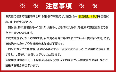 先行予約 [令和7年産] ＜定期便6回＞ 特A評価 さがびより 無洗米 6kg×6回 真空パック