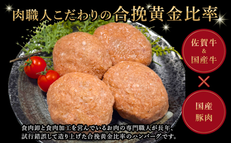 佐賀牛入り特製ハンバーグ 120g×10個 ／ ハンバーグ 佐賀牛 国産牛 大町町 贈り物 ギフト 佐賀県 冷凍 牛肉 