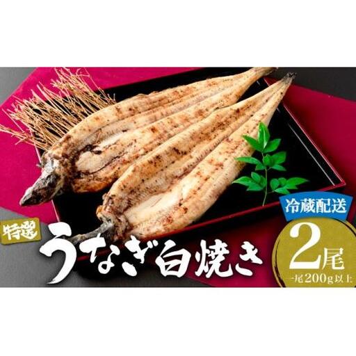 ＜2026年6月配送＞うなぎ白焼き 400g (200g×2尾) ／うなぎ 鰻 ウナギ 蒲焼 蒲焼き 土用 丑の日 特選 肉厚 たれ 国産 ふるさと 鰻丼 鰻重 うな重 うなぎたれ ギフト 贈り物 佐賀 佐賀県 送料無料