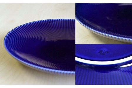 香蘭社◆有田焼◆ピンストライプ(R)中皿1枚