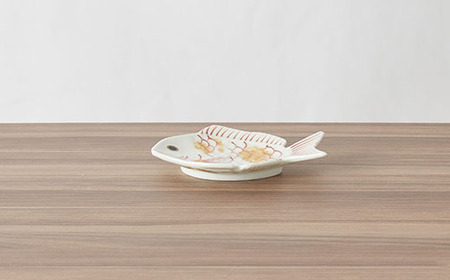 【有田焼･幸楽窯】ハレの日の招福豆皿･鯛(2ヶセット)