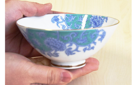 香蘭社◆有田焼◆クラシック地紋3客お茶碗セット