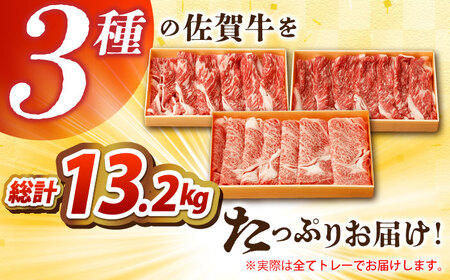 【全12回定期便】佐賀牛薄切りセット（モモ/カタ赤身/ロース）【吉祥】 HCW008 赤身