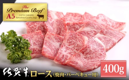 佐賀牛 A5 ロース焼肉用400g HAD050 BBQ バーベキュー キャンプ アウトドア ロース
