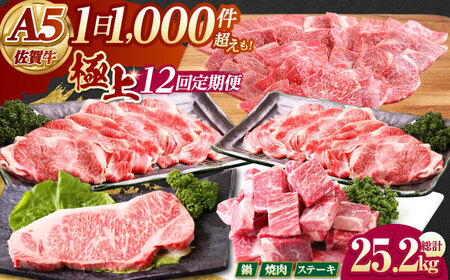 【全12回定期便】 佐賀牛 A5 極上定期  [HAD114]佐賀牛