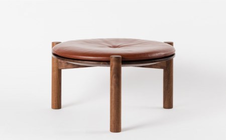 【受注生産】低座スツール(ウォールナット/赤茶)【bookMt.】HBW001 椅子 スツール 家具 インテリア