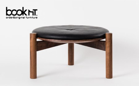 【受注生産】低座スツール（ウォールナット/黒）【bookMt.】HBW003 椅子 スツール 家具 インテリア 10,080円