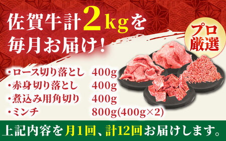 【全12回定期便】4人家族向け佐賀牛普段使いセットB HBH117 黒毛和牛 佐賀牛