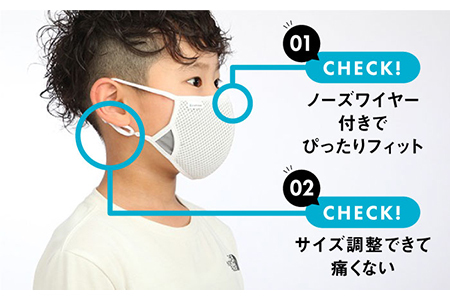 【Mサイズ】ライトメッシュUVマスク【有限会社ジーンスレッド】 [HCT002]