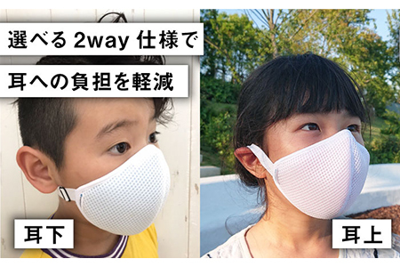 【Mサイズ】耳にかけないライトメッシュベルトマスク 【有限会社ジーンスレッド】[HCT009]