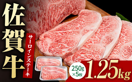 佐賀牛 贅沢サーロインステーキ 250g×5枚（計1250g） /肉 牛肉 佐賀牛 佐賀県産和牛 ブランド牛肉 肉 牛肉 佐賀牛 国産牛肉 上質な肉質 贅沢な牛肉 サーロインステーキ 肉 牛肉 佐賀牛 ステーキ 佐賀県産和牛 ブランド牛肉 肉 牛肉 佐賀牛 国産牛肉 【株式会社いろは精肉店】 [IAG054]