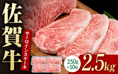 佐賀牛 贅沢サーロインステーキ 250g×10枚（計2500g） /肉 牛肉 佐賀牛 佐賀県産和牛 ブランド牛肉 肉 牛肉 佐賀牛 国産牛肉 上質な肉質 贅沢な牛肉 サーロインステーキ 肉 牛肉 佐賀牛 ステーキ 佐賀県産和牛 ブランド牛肉 肉 牛肉 佐賀牛 国産牛肉 【株式会社いろは精肉店】 [IAG055]