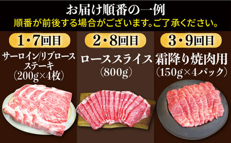 【12回定期便】佐賀牛 贅沢 霜降り 定期便 / 牛肉 [IAH088]