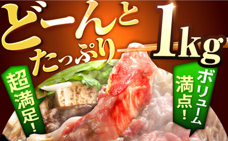 【6回定期便】 万能切落し 1000g / 牛肉切り落とし [IAH134]