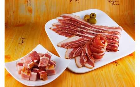 炙りパンチェッタ(250g×4パック) バンチェッタ スモーク 人気 シャルキュティエ田嶋 おつまみ 生ハムのスペシャリスト ドイツ国際食肉加工コンテストで20品目中18品で金銀銅メダルを獲得 太良町 佐賀県 O58