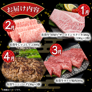 UB1 佐賀牛 バラエティ12回定期便  佐賀牛 ブランド牛 国産牛 牛肉 肉赤身 赤身肉 定期便 佐賀県 太良町