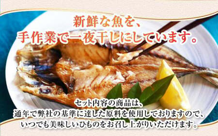 【全6回定期便】長崎五島灘一夜干し 合計15枚 干物 ひもの 海鮮 魚介 海の幸 山道水産