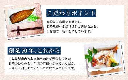 【全12回定期便】長崎五島灘一夜干し 合計15枚 干物 ひもの 海鮮 魚介 海の幸 山道水産