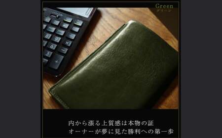 電卓 ケース 牛本革 カシオ プレミアム 電卓専用 ケース CASIO CALCULATOR S100 GREEN ( グリーン ) ／ オイルレザー 革 緑 ビジネス 長崎