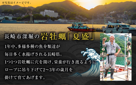 【先行予約 数量限定】長崎市産 岩牡蠣 「夏盛」NATSUZAKARI 約2.8kg(8個~13個程度) / 夏盛 なつざかり 生食 カキ 牡蠣 【2026年6月下旬~7月下旬発送予定】