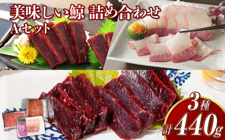 【7営業日以内発送】美味しい鯨 3種 詰め合わせ Aセット ( 胸肉170g 背肉230g ベーコンスライス40g ) ／ 鯨 くじら クジラ 鯨刺身 鯨肉 鯨文化 くじら文化 イワシ鯨 ミンク鯨 長崎県 長崎市