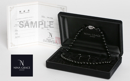 【7営業日以内に発送】オニキス ネックレス ピアス 2点 セット 艶あり 8mm ／ アクセサリー ジュエリー スタッドピアス onyx