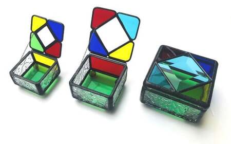 ジュエリーボックス 大 ／ ステンドガラス ジュエリーケース