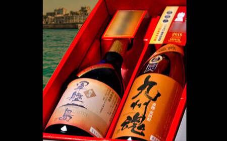 金賞＆三ッ星焼酎飲み比べセット 長崎／熟成 軍艦島芋・九州魂麦 ／ 720ml 2種類 酒 芋焼酎 麦焼酎 焼酎 三ッ星 九州魂 飲み比べ セット