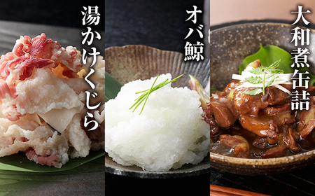 【7営業日以内発送】美味しい鯨5種詰め合わせAセット ( 大和煮缶詰170g オバ鯨100g ベーコンブロック100g 湯かけくじら100g さえずりブロック100g ) ／ かけぽん酢 からし酢味噌 クジラ くじら 鯨 おかず ご飯のお供 おつまみ 長崎県 長崎市