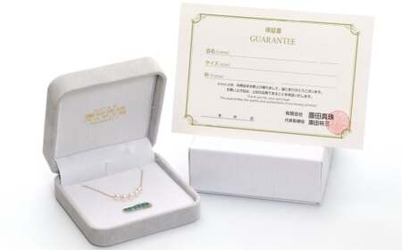 あこや真珠 (5.5－6mm珠、5粒) スルーペンダント K18イエローゴールド ／ ジュエリー アクセサリー パール 長崎県 長崎市 園田真珠