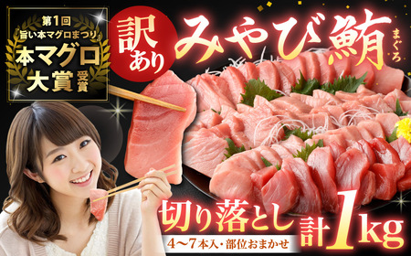 【訳あり】みやび鮪 規格外切り落とし (大トロ・中トロ・赤身) 部位おまかせ 計1kg ／ マグロ 鮪 まぐろ 刺し身 刺身 国産 本まぐろ 本鮪 冷凍 魚 魚介 まぐろ丼 まぐろ漬け丼 海鮮丼 おすすめ 長崎