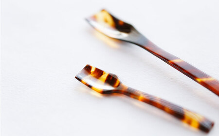 【7営業日以内発送】【数量限定】本べっ甲アイスクリームスプーンセット ／ 食器 カトラリー 鼈甲 べっこう べっ甲 スプーン 長崎県 長崎市