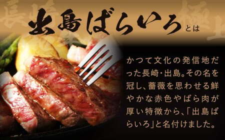 【全12回定期便】長崎和牛「出島ばらいろ」特選霜降 サーロインステーキたっぷり500g ／ 国産 A4等級以上 和牛 牛肉 お肉 ステーキソース 塩コショウ付き 冷凍 長崎