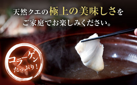 年内発送可】【長崎県産天然クエ】冷凍クエしゃぶセット2人前＜長崎