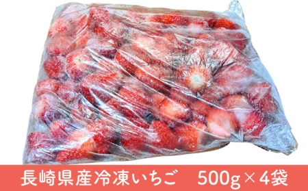 長崎県産 冷凍 イチゴ ゆめの香 たっぷり2キロ（500g×4袋）冷凍フルーツ 長崎市/和農園[LGJ004]