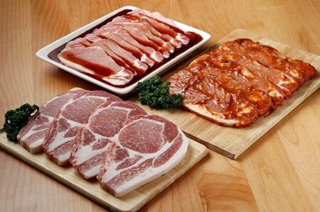 D-1507 北海道産豚ロース「上田の特製味付ポークセット」 1,350g