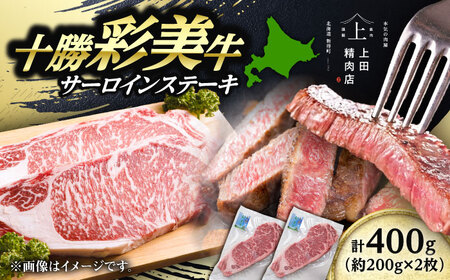 D-1904 十勝彩美牛サーロインステーキ 約400g（約200g×2）