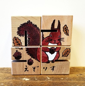 X-0901 アニマルキューブ～森の中のパズル（ミニ絵本付）