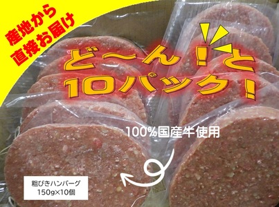AN-0901 粗びきハンバーグ10個セット