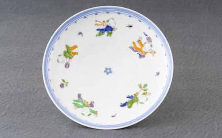 〈平戸藤祥五光窯〉色絵唐子モーニングセット